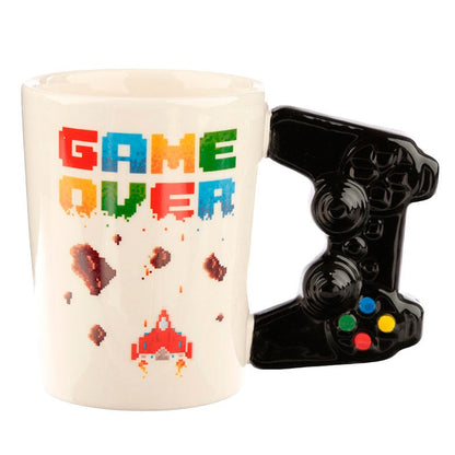 Taza asa 3D Mando Videojuego Pixel Game Over PUCKATOR
