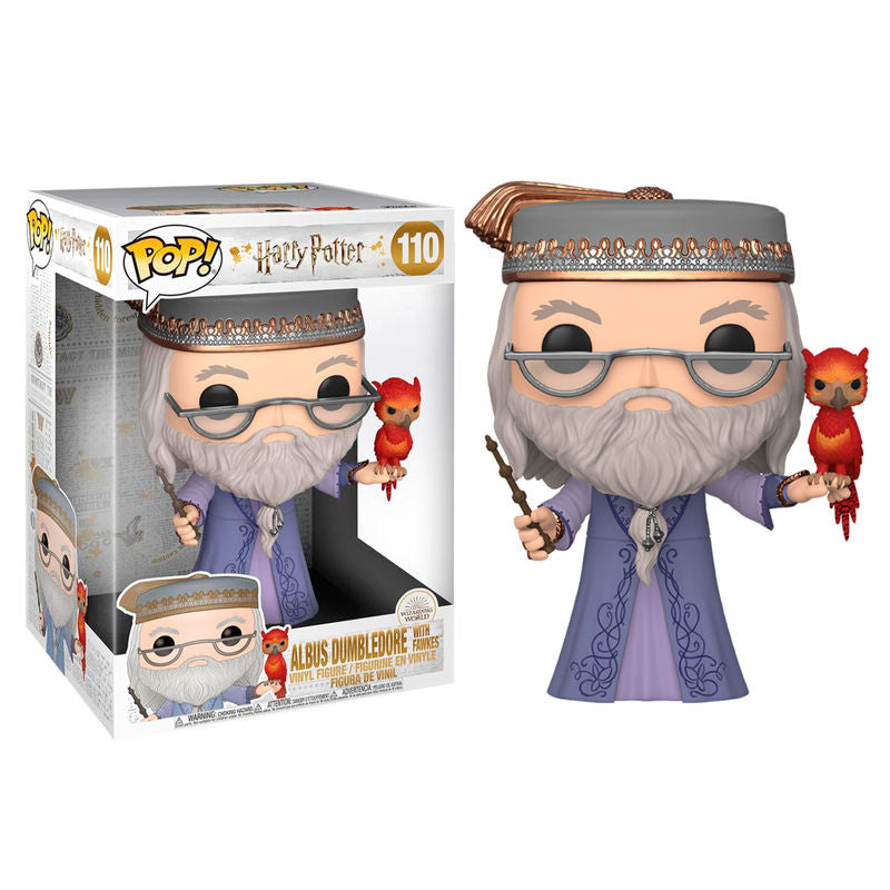 Figura POP Harry Potter Albus Dumbledore with Fawkes 25cm FUNKO