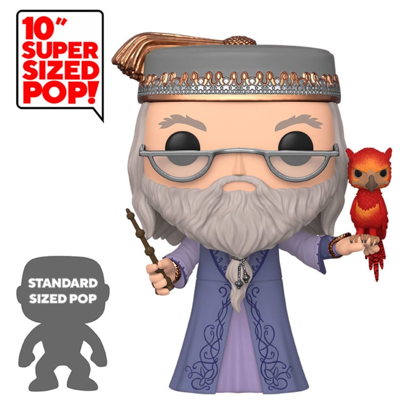 Figura POP Harry Potter Albus Dumbledore with Fawkes 25cm FUNKO