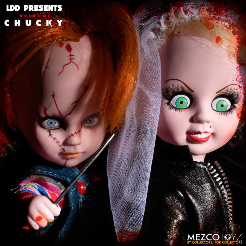 Set 2 muñecos Chucky and Tifanny Living Dead Dolls 25cm MEZCO TOYZ