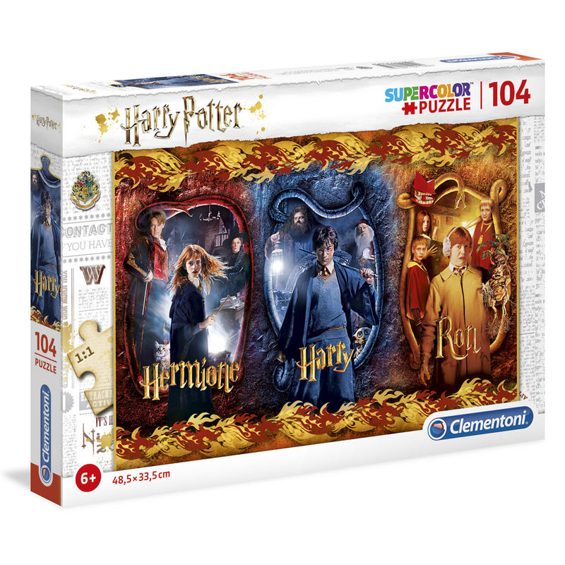 Puzzle Harry, Ron y Hermione Harry Potter 104pz CLEMENTONI