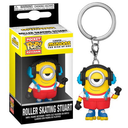 Llavero Pocket POP Minions 2 Roller Skating Stuart FUNKO