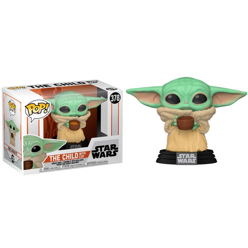 Funko POP Star Wars Mandalorian The Child with Cup FUNKO