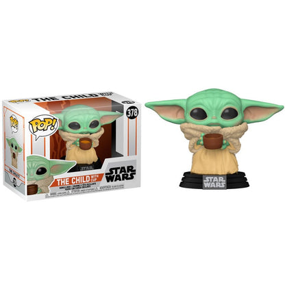 Funko POP Star Wars Mandalorian The Child with Cup FUNKO