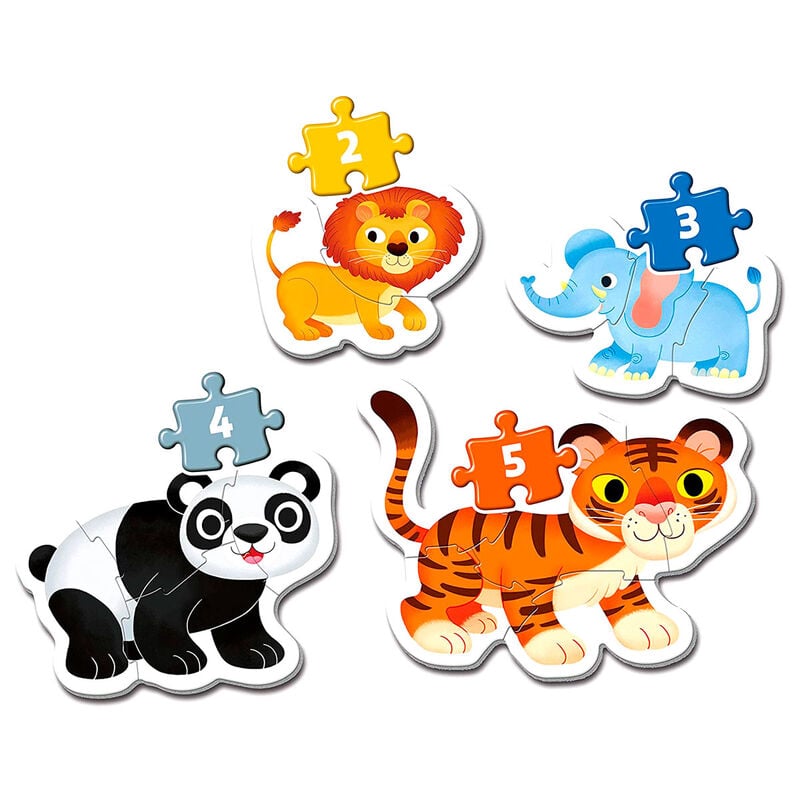 Puzzle My First Puzzle Wild Animals 3-6-9-12pzs CLEMENTONI