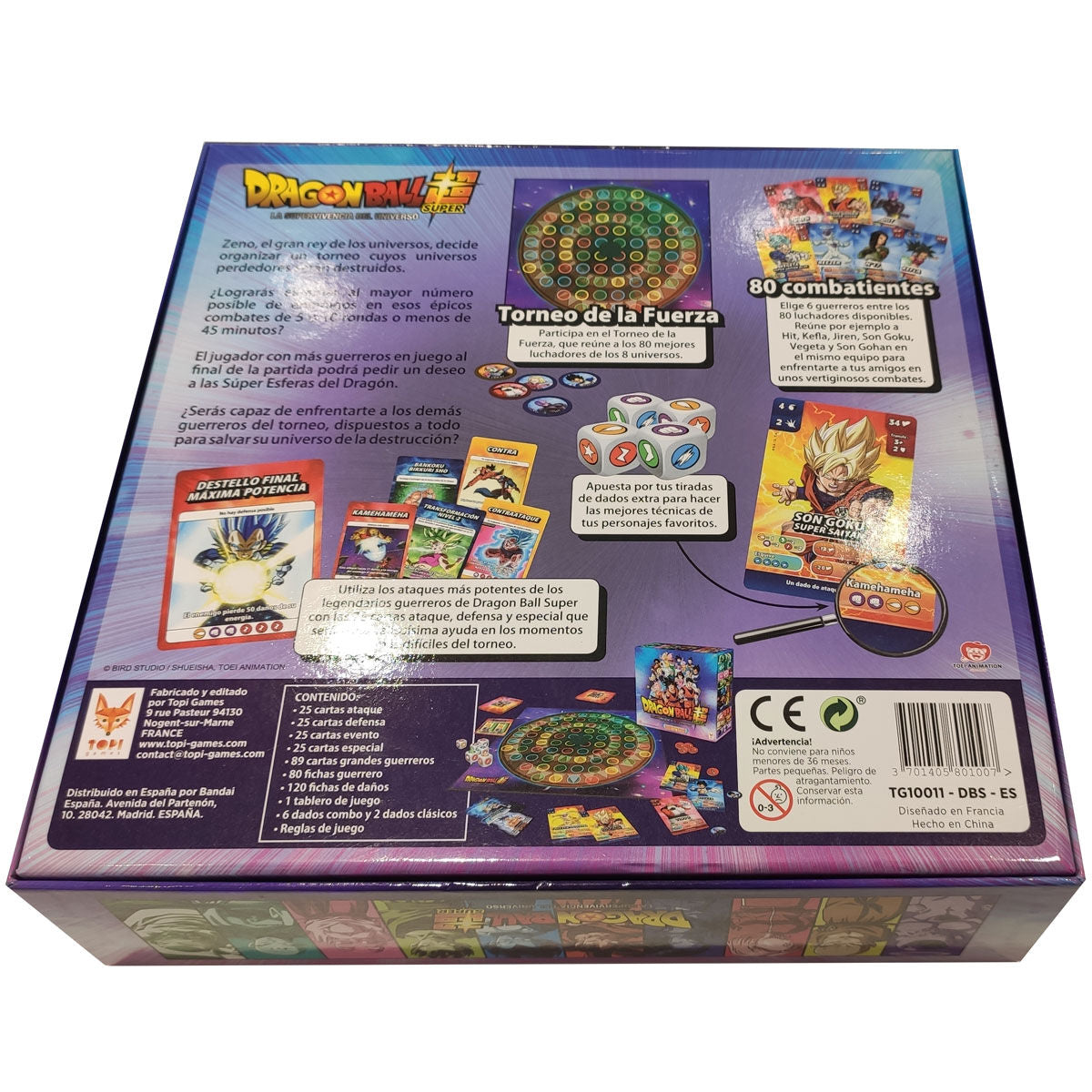 Juego mesa Dragon Ball Super español TOPI GAMES