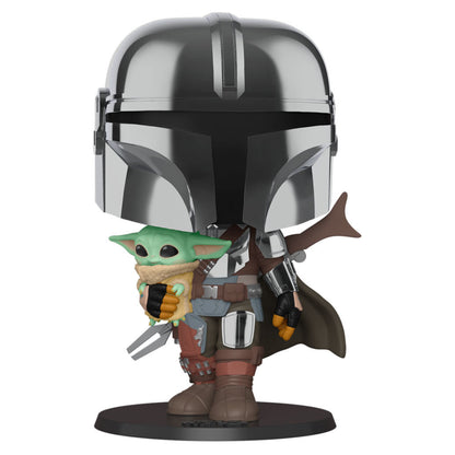 Figura POP Star Wars Mandalorian with Yoda Child 25cm FUNKO