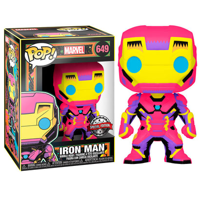 Figura POP Marvel Iron Man Black Light Exclusive FUNKO