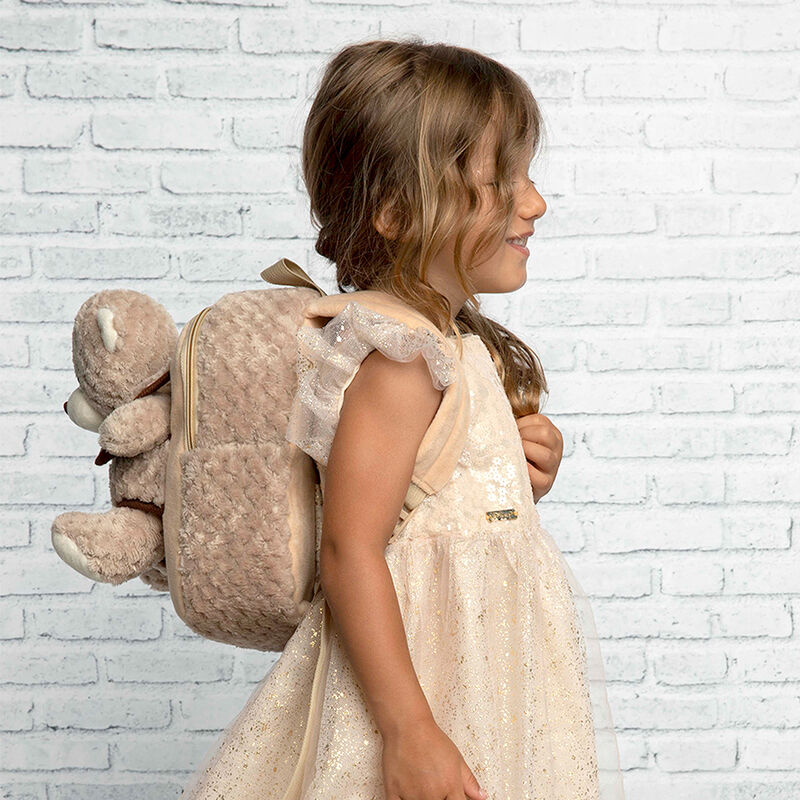 Mochila + peluche Oso Milly 26cm PERLETTI