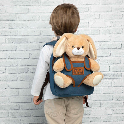 Mochila + peluche Conejo Bob 26cm PERLETTI