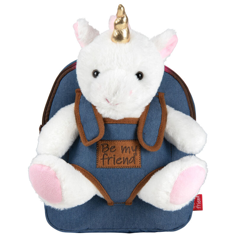 Mochila + peluche Unicornio Tiara 26cm PERLETTI