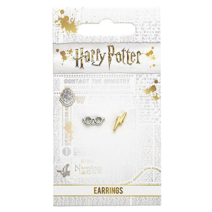 Pendientes Lightening Bolt and Glasses Harry Potter THE CARAT SHOP