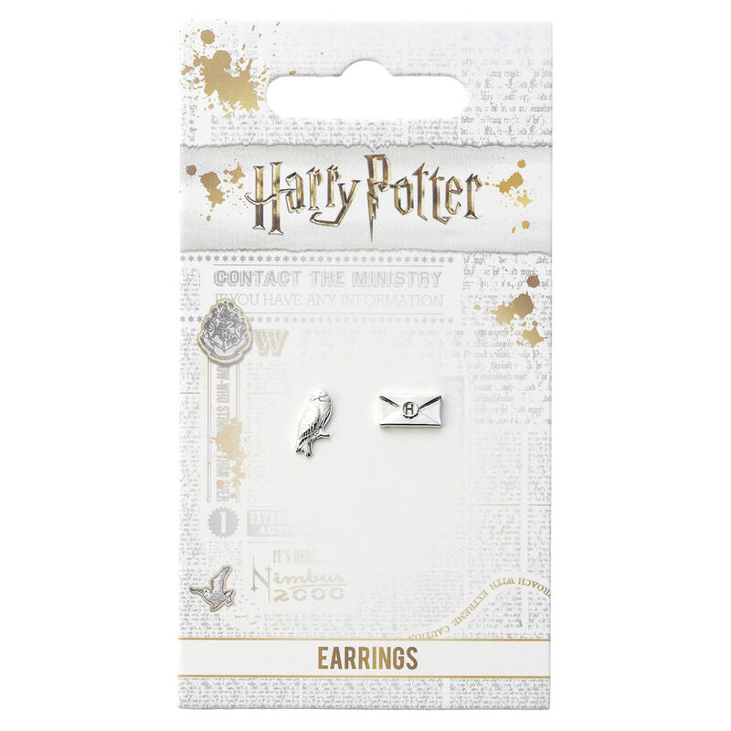 Pendientes Hedwig and Letter Harry Potter THE CARAT SHOP