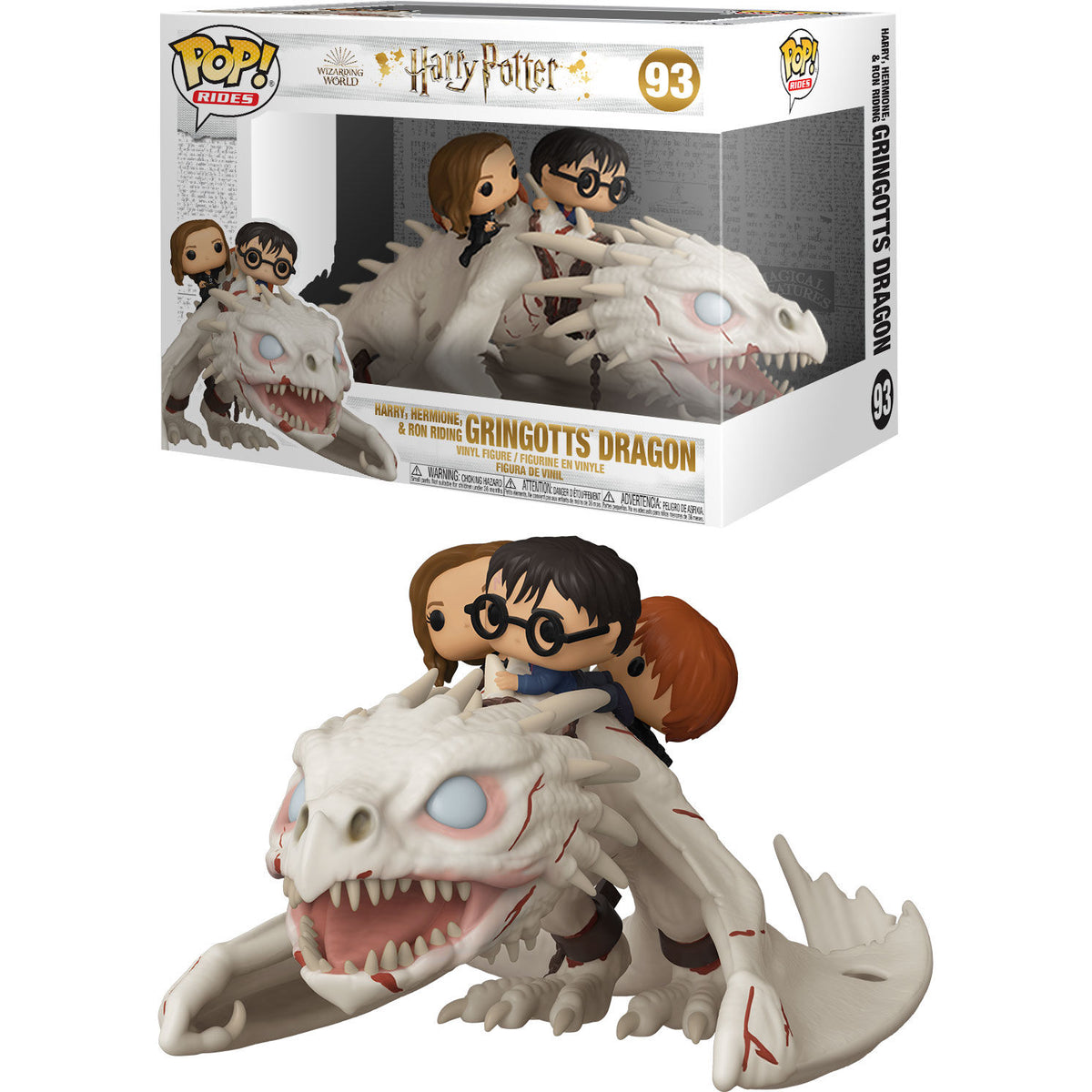 Figura POP Gringotts Dragon con Harry, Ron y Hermione Harry Potter FUNKO
