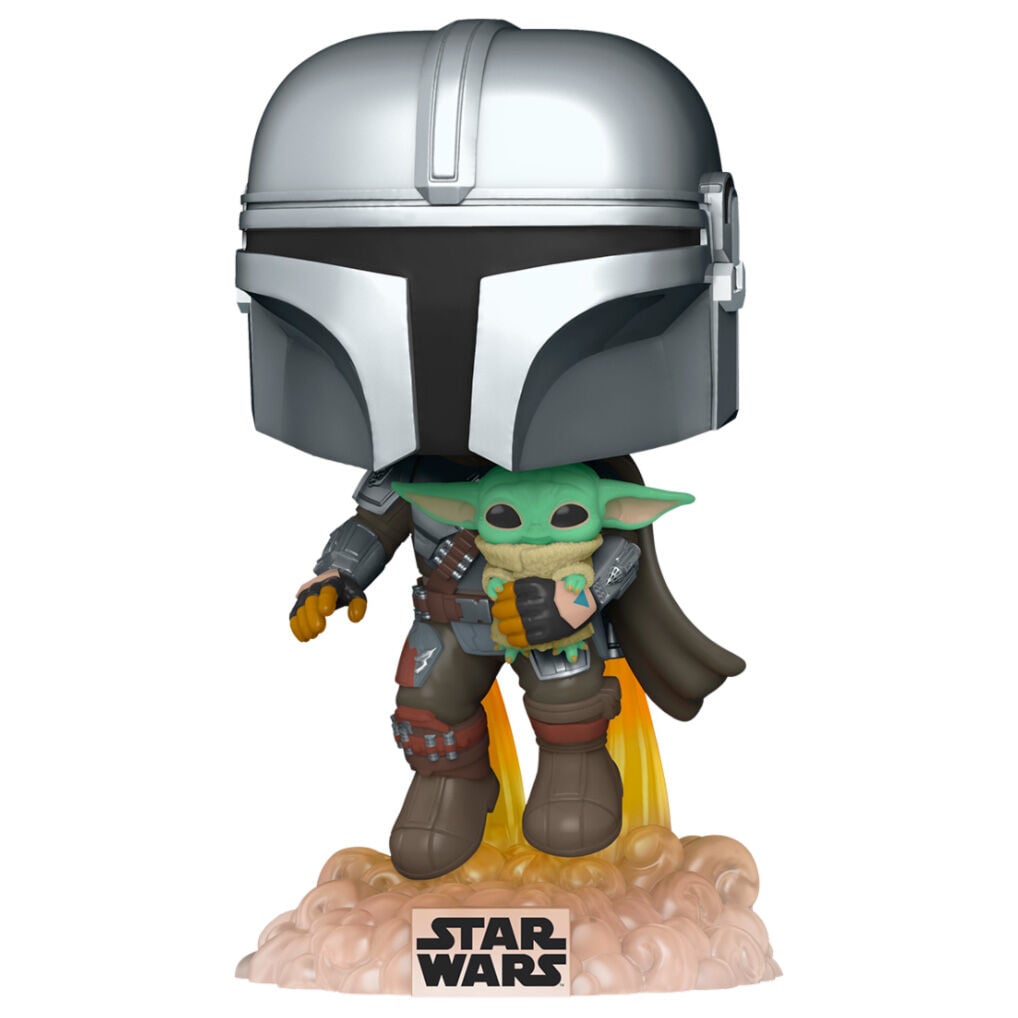 Figura POP Star Wars The Mandalorian Mando Flying with Jet Pack FUNKO