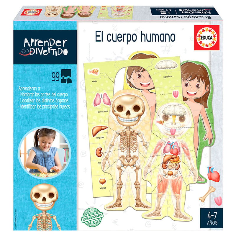 Spanish El Cuerpo Humano español EDUCA BORRAS