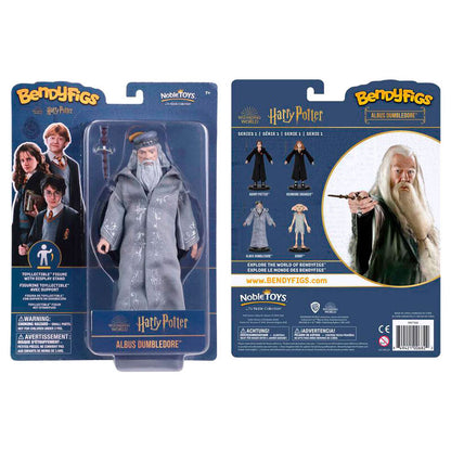 Figura Maleable Bendyfigs Dumbledore con varita Harry Potter 19cm NOBLE COLLECTION