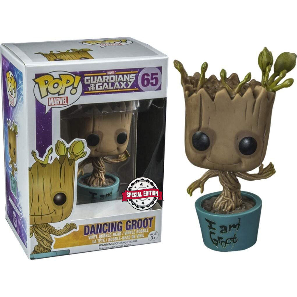 Figura POP Marvel Guardians of the Galaxy Dancing I Am Groot Exclusive FUNKO