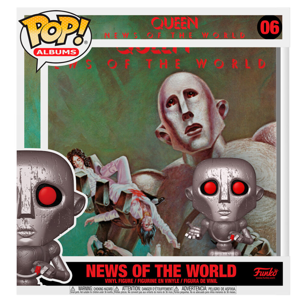 Figura POP Queen News of the World with Album Case FUNKO