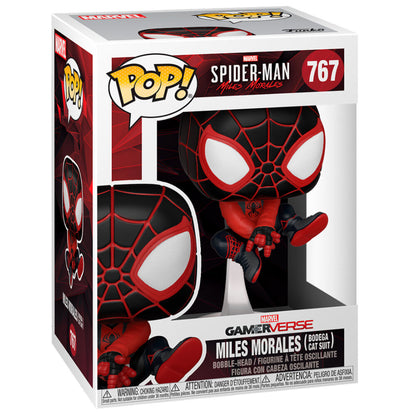 Figura POP Marvel Spiderman Miles Morales Bodega Cat Suit FUNKO