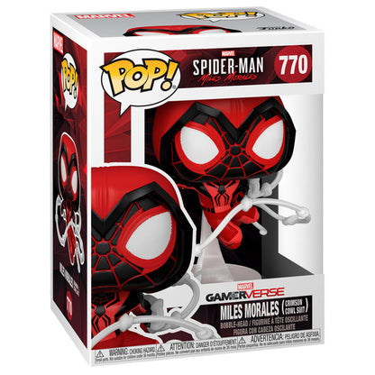 Figura POP Marvel Spiderman Miles Morales Crimson Cowl Suit FUNKO