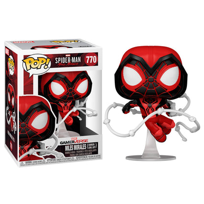 Figura POP Marvel Spiderman Miles Morales Crimson Cowl Suit FUNKO