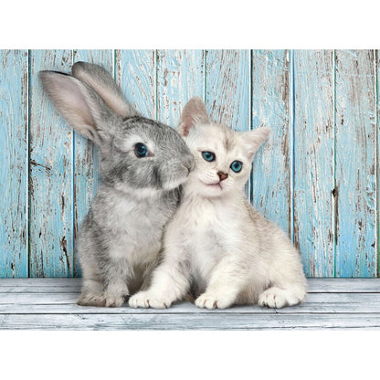 Puzzle Gato y Conejo 500pzs CLEMENTONI