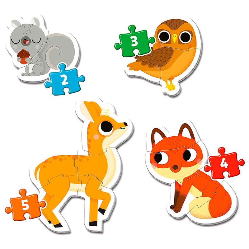 Puzzle My First Puzzle Animales del Bosque 2-3-4-5pzs CLEMENTONI
