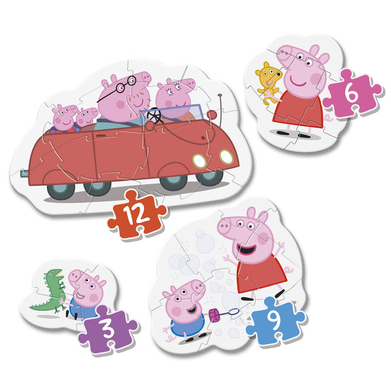 Puzzle My First Puzzle Peppa Pig 3-6-9-12pzs CLEMENTONI