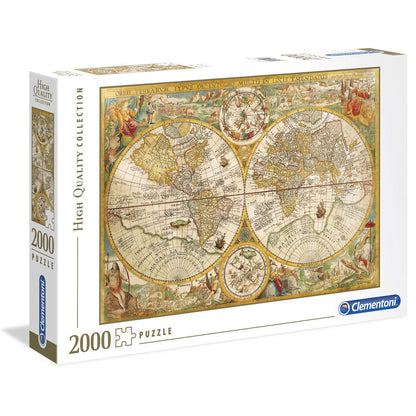 Puzzle Mapa Antiguo 2000pzs CLEMENTONI