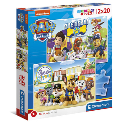 Puzzle Patrulla Canina Paw Patrol 2x20pzs CLEMENTONI