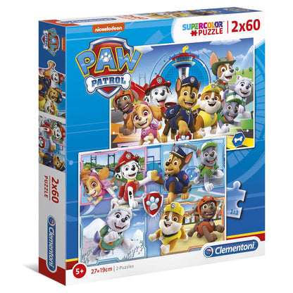 Puzzle Patrulla Canina Paw Patrol 2x60pzs CLEMENTONI