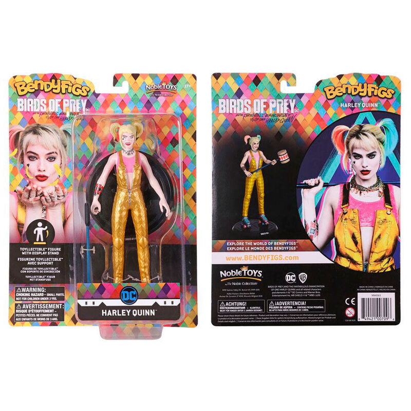Figura Maleable Bendyfigs Harley Quinn DC Comics 19cm NOBLE COLLECTION