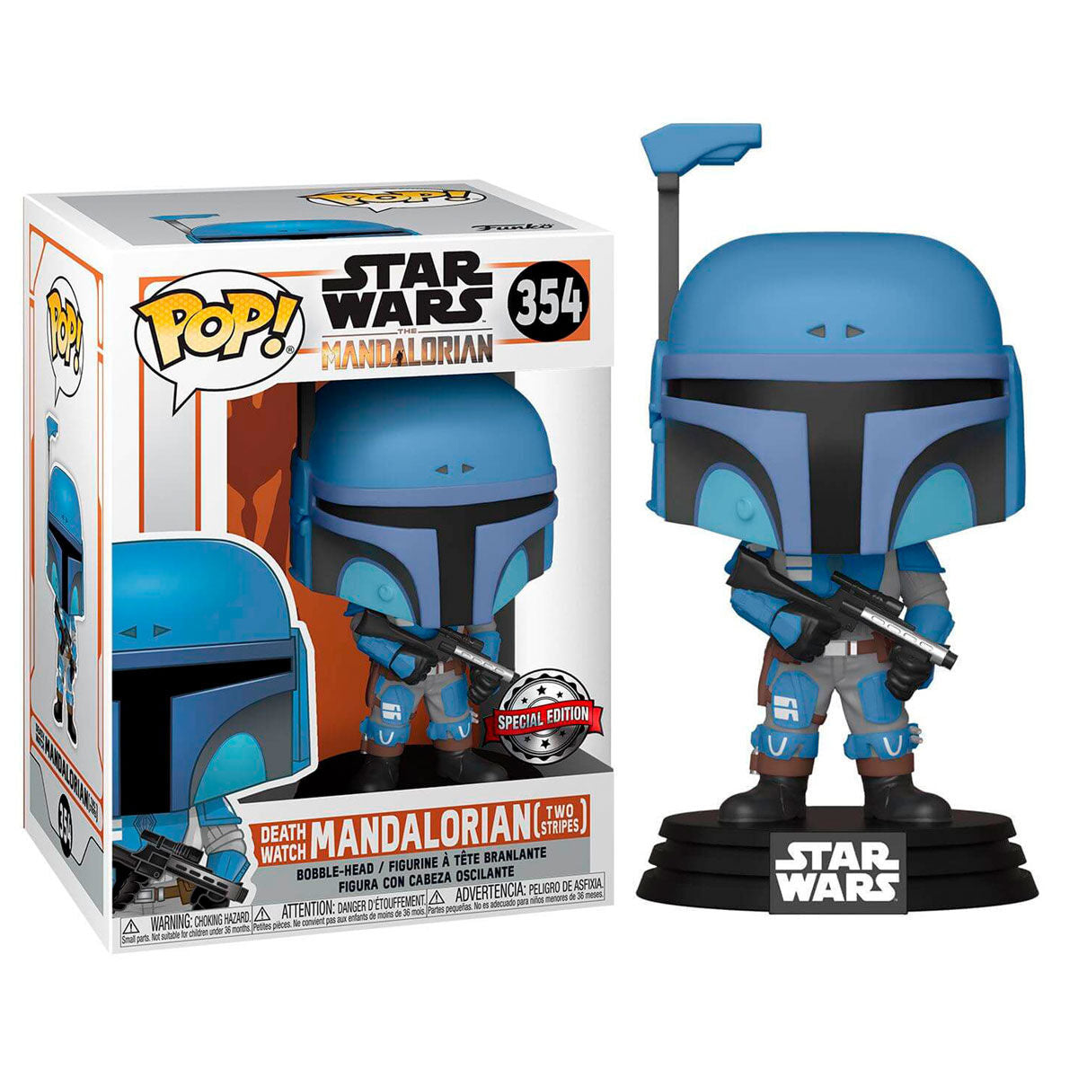 Figura POP Star Wars Mandalorian Death Watch Mandalorian Two Stripes Exclusive FUNKO
