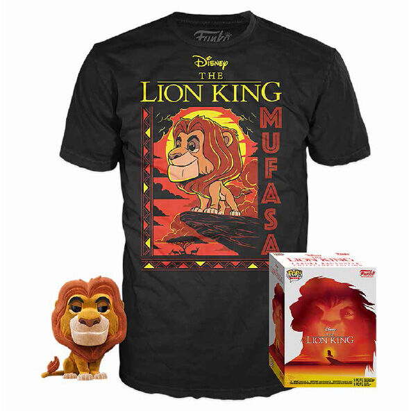 Set figura POP & Tee Disney El Rey Leon Mufasa FUNKO