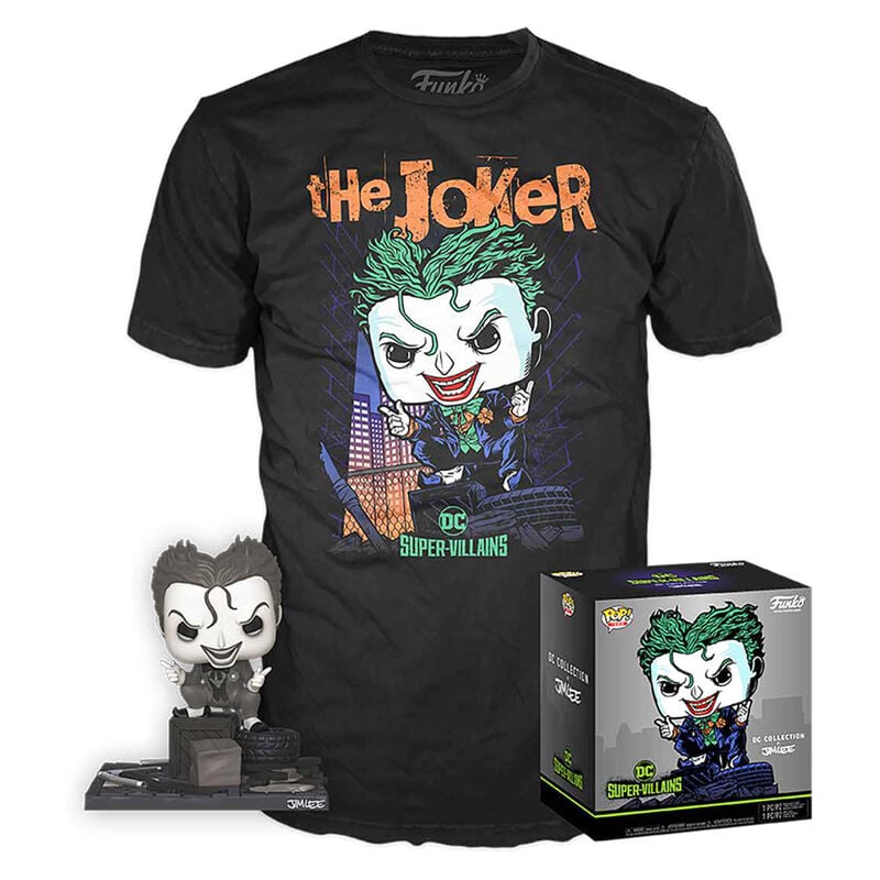 Set figura POP & Tee DC Comics Jim Lee Joker FUNKO