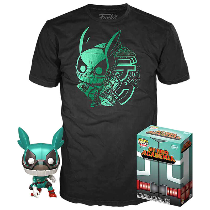 Set figura POP & Tee My Hero Academia Deku with Helmet FUNKO