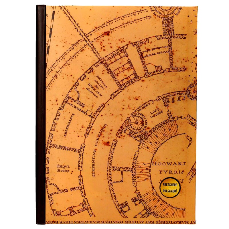 Cuaderno A5 Mapa del Merodeador Harry Potter SD TOYS