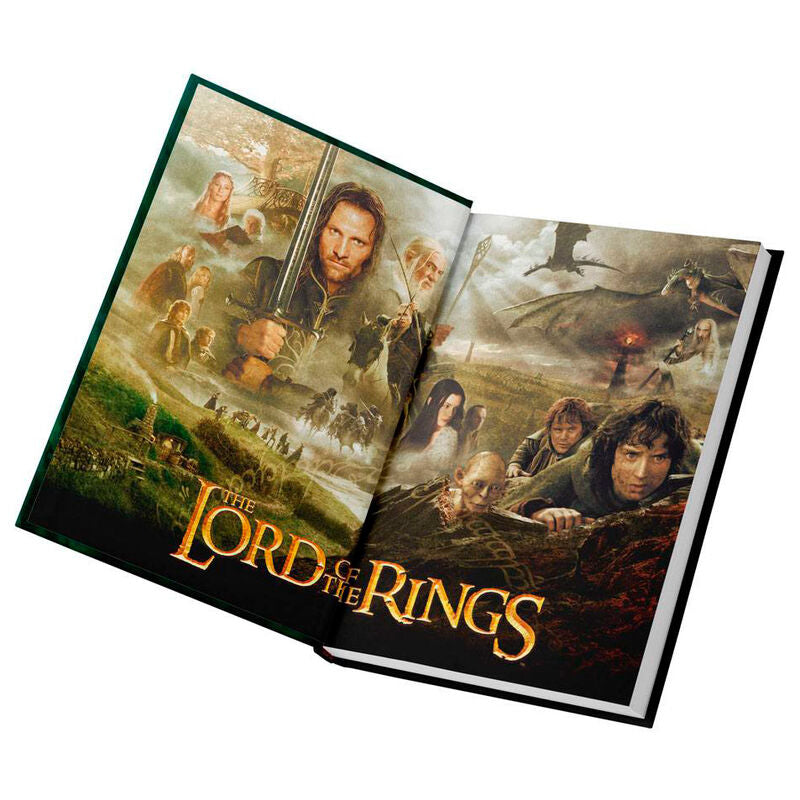 Cuaderno A5 One Ring To Rule Them All El Señor de los Anillos con luz SD TOYS