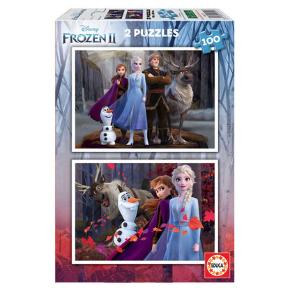 Puzzle Frozen 2 Disney 2x100pzs EDUCA BORRAS