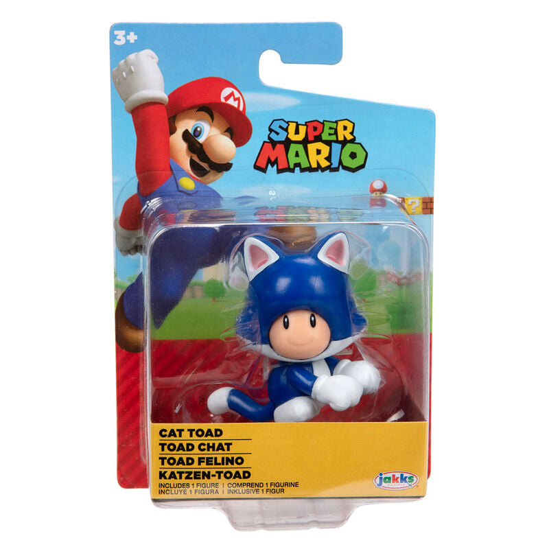 Figura Toad Felino Super Mario Nintendo 6,5cm JAKKS PACIFIC