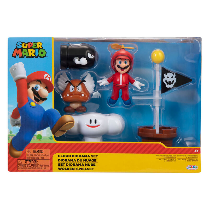 Set diorama Nube Super Mario Nintendo JAKKS PACIFIC