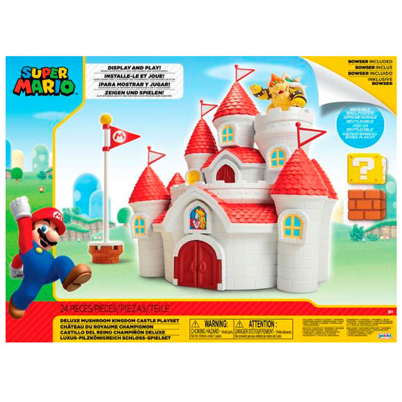 Playset Mushroom Kingdom Castle Mario Bros Nintendo JAKKS PACIFIC