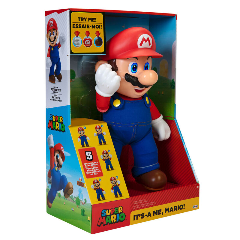 Figura interactiva ingles Its A Me Mario Super Mario Nintendo 36cm JAKKS PACIFIC