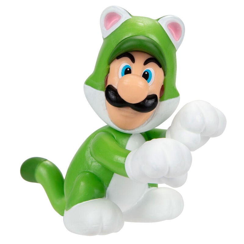 Figura Luigi Felino Super Mario Nintendo 6,5cm JAKKS PACIFIC