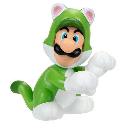 Figura Luigi Felino Super Mario Nintendo 6,5cm JAKKS PACIFIC