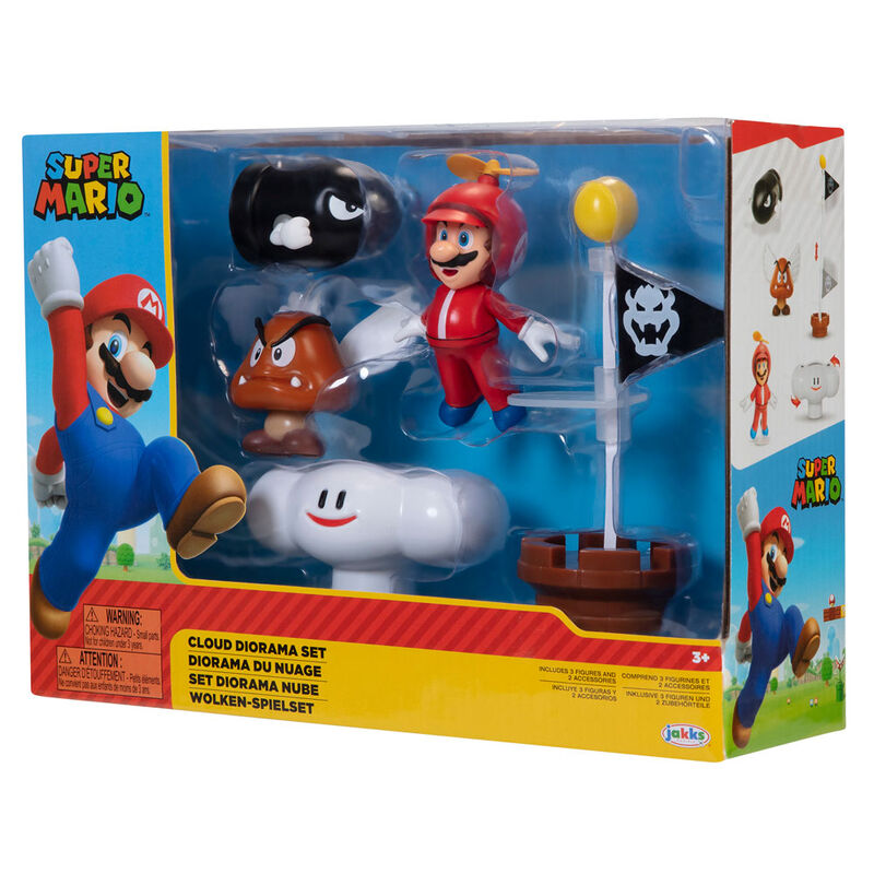 Set diorama Nube Super Mario Nintendo JAKKS PACIFIC