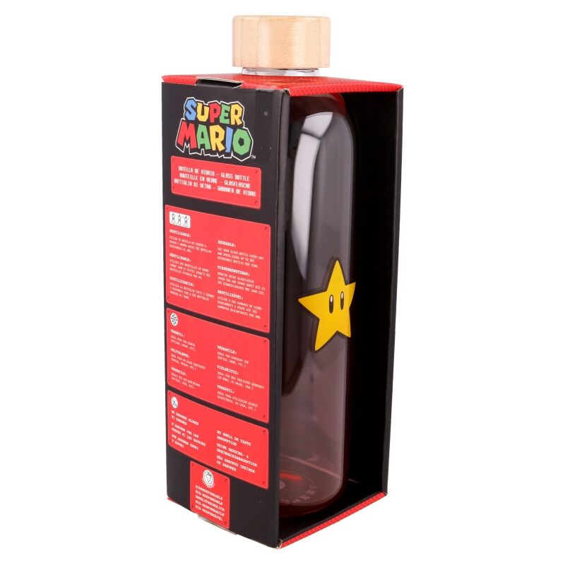 Botella cristal Super Mario Bros Nintendo 1030ml STOR