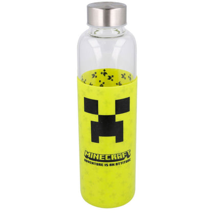 Botella cristal Minecraft funda silicona 585ml STOR