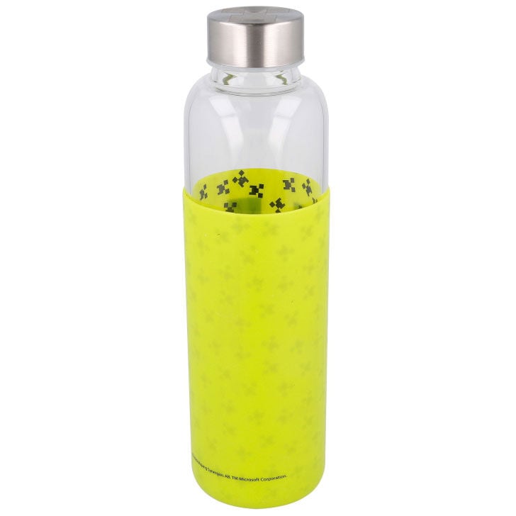 Botella cristal Minecraft funda silicona 585ml STOR